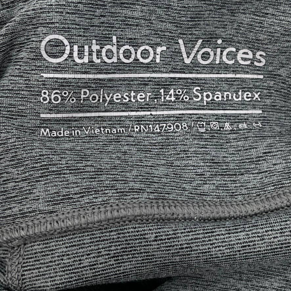 OUTDOOR VOICES Ombre Color Block Leggings 26" Inseam in Gray - Size XS EUC - Picture 2 of 8